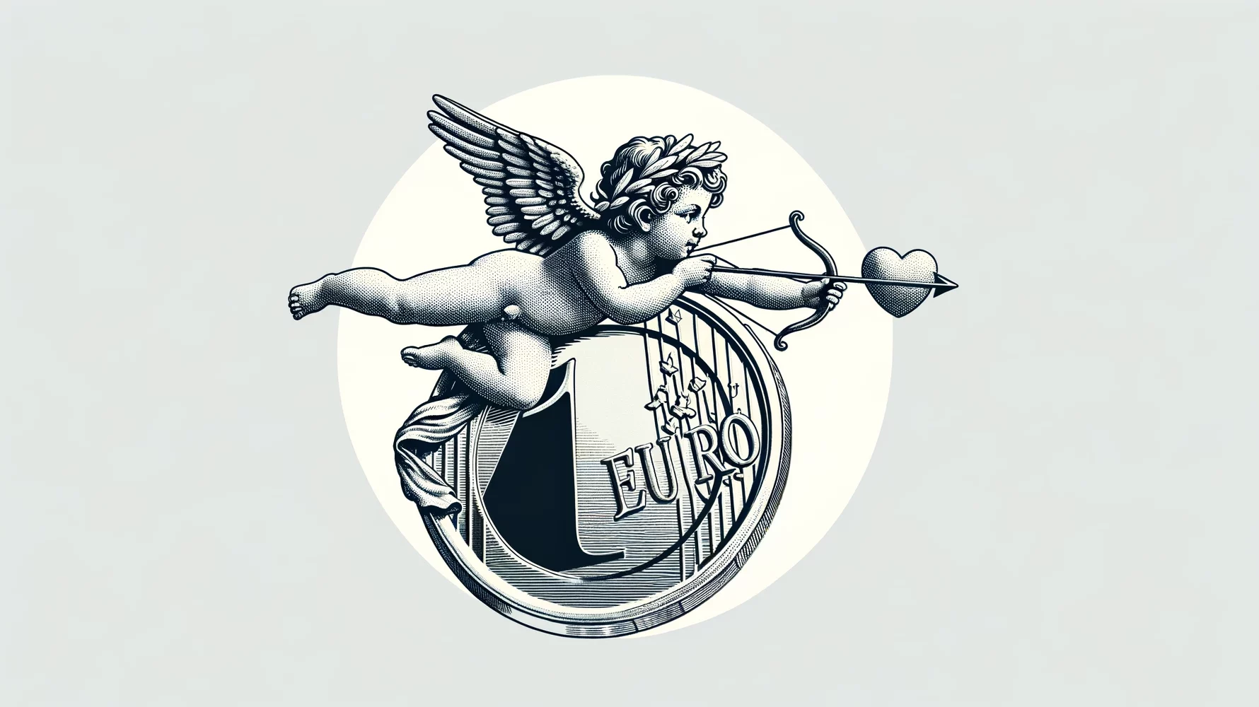 Cupidon éros euro Saint Valentin